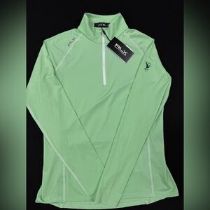 RLX Ralph Lauren Mint Green Long Sleeve Stretch Top